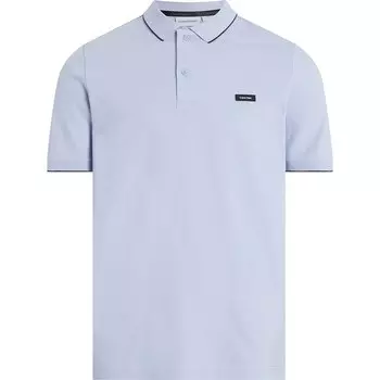 Поло с коротким рукавом Calvin Klein Stretch Pique Tipping, синий