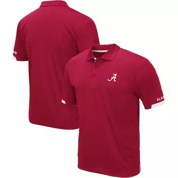 Поло с коротким рукавом Colosseum Alabama Crimson Tide, малиновый