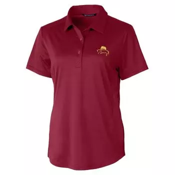 Поло с коротким рукавом Cutter & Buck Florida State Seminoles, гранатовый