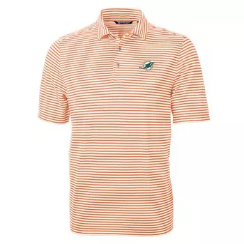 Поло с коротким рукавом Cutter & Buck Miami Dolphins, оранжевый