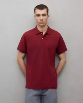 Поло с коротким рукавом для мужчин Easy Wear, бордовый