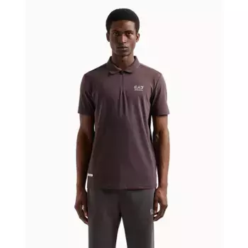 Поло с коротким рукавом EA7 EMPORIO ARMANI 7M000125_AF13956, коричневый