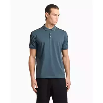Поло с коротким рукавом EA7 EMPORIO ARMANI 7M000139_AF10375, серый