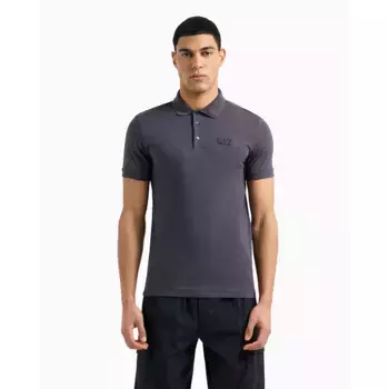 Поло с коротким рукавом EA7 EMPORIO ARMANI 8NPF14_PJVQZ, серый