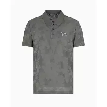 Поло с коротким рукавом EA7 EMPORIO ARMANI 7M000049_AF13917, серый