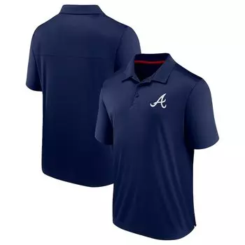 Поло с коротким рукавом Fanatics Branded Atlanta Braves, нави