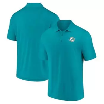 Поло с коротким рукавом Fanatics Branded Miami Dolphins, аква