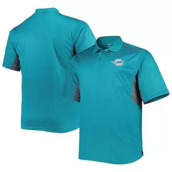 Поло с коротким рукавом Fanatics Branded Miami Dolphins, аква