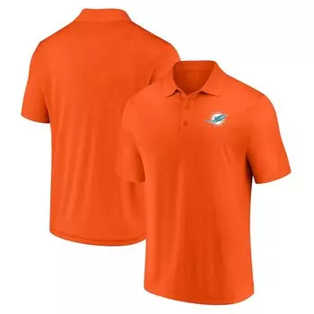 Поло с коротким рукавом Fanatics Branded Miami Dolphins, оранжевый