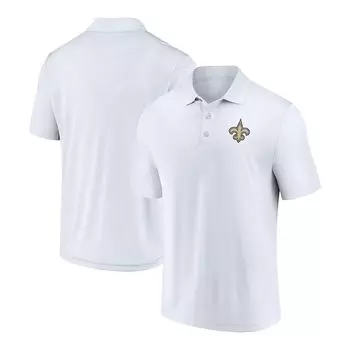 Поло с коротким рукавом Fanatics Branded New Orleans Saints, белый