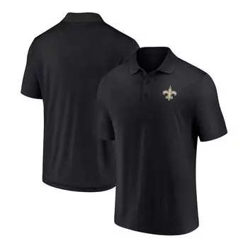 Поло с коротким рукавом Fanatics Branded New Orleans Saints, черный