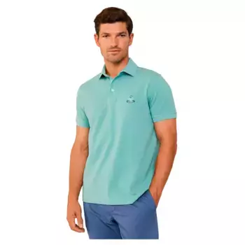 Поло с коротким рукавом Faonnable Birdie Pima Piq, зеленый