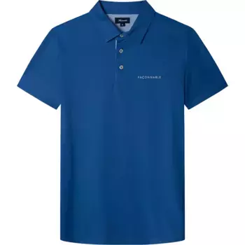 Поло с коротким рукавом Faonnable Chest Print, синий