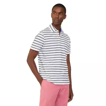 Поло с коротким рукавом Faonnable Stripe, белый