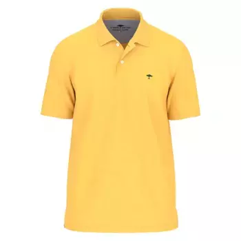 Поло с коротким рукавом Fynch Hatton Basic Premium Cotton, желтый