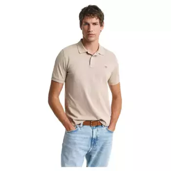 Поло с коротким рукавом Gant 2210, бежевый