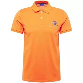 Поло с коротким рукавом Gant Archive Shield, оранжевый
