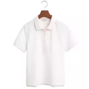 Поло с коротким рукавом Gant Contrast Collar, белый