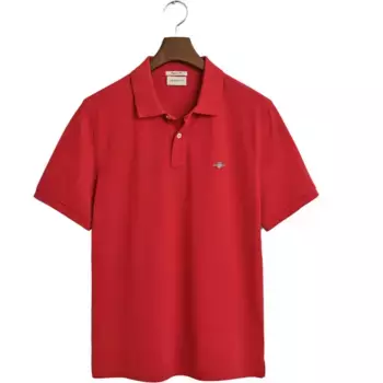 Поло с коротким рукавом Gant Reg Shield, красный