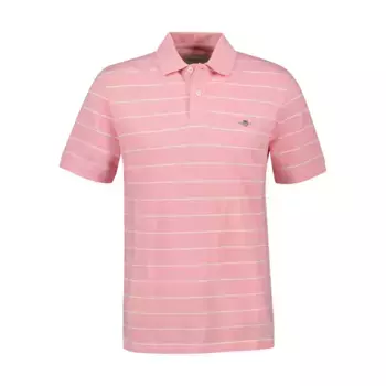 Поло с коротким рукавом Gant Striped, розовый