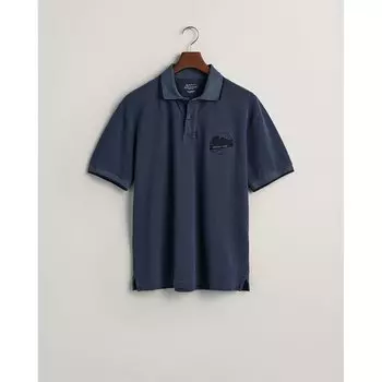 Поло с коротким рукавом Gant Usa, синий