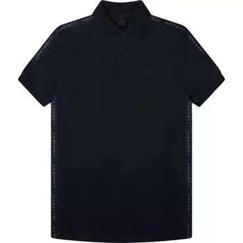 Поло с коротким рукавом Hackett Amr Mesh Tape, синий