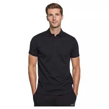 Поло с коротким рукавом Hackett Aston Martin Emboss Bk, черный