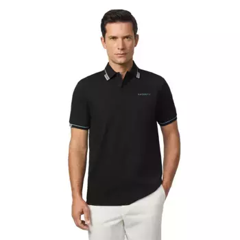Поло с коротким рукавом Hackett City Tip, черный