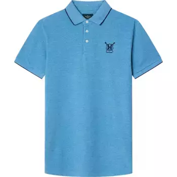 Поло с коротким рукавом Hackett Heritage Regatta Logo, синий