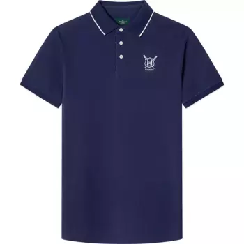 Поло с коротким рукавом Hackett Heritage Regatta Logo, синий