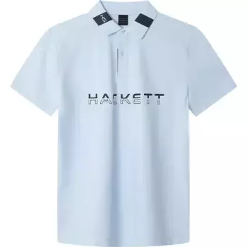Поло с коротким рукавом Hackett Jacquard, синий