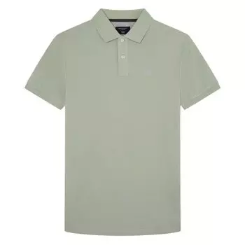 Поло с коротким рукавом Hackett Logo Slim Fit, зеленый