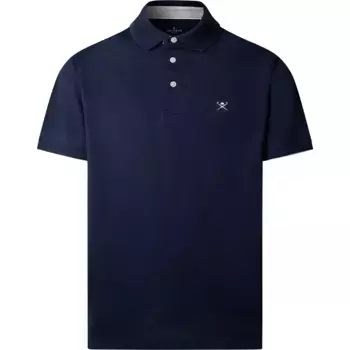 Поло с коротким рукавом Hackett Multi Trim, синий