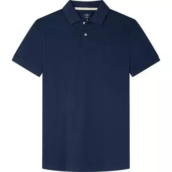 Поло с коротким рукавом Hackett Pima, синий