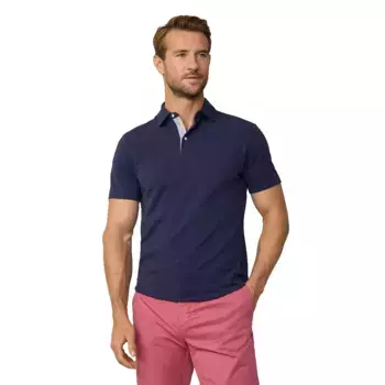 Поло с коротким рукавом Hackett Selvedge Placket HM563443, синий