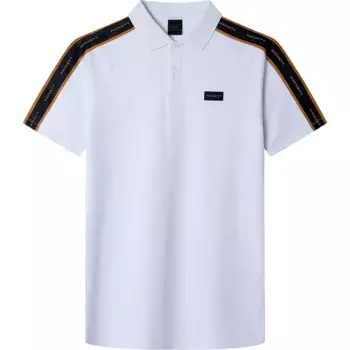Поло с коротким рукавом Hackett Tape, белый
