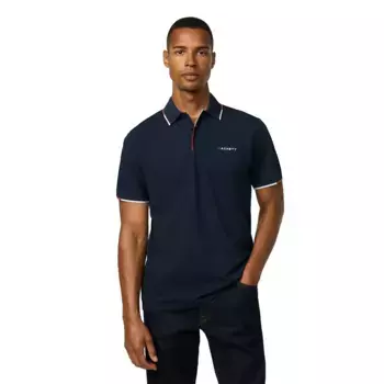 Поло с коротким рукавом Hackett Tipped Color Placket, синий