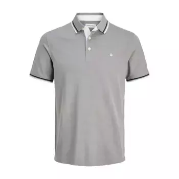 Поло с коротким рукавом Jack & Jones Essential Paulos Plus Size, серый