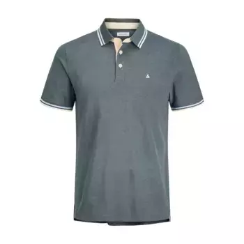 Поло с коротким рукавом Jack & Jones Essential Paulos Plus Size, серый