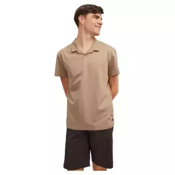 Поло с коротким рукавом Jack & Jones Retro Resort Solid, бежевый