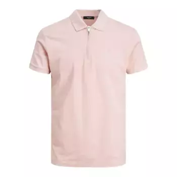 Поло с коротким рукавом Jack & Jones Structure, розовый