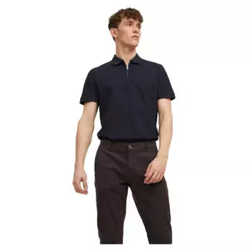 Поло с коротким рукавом Jack & Jones Structure, синий