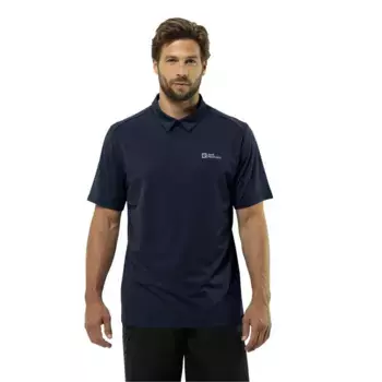 Поло с коротким рукавом Jack Wolfskin Delgami, синий
