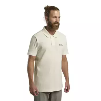 Поло с коротким рукавом Jack Wolfskin Essential, бежевый