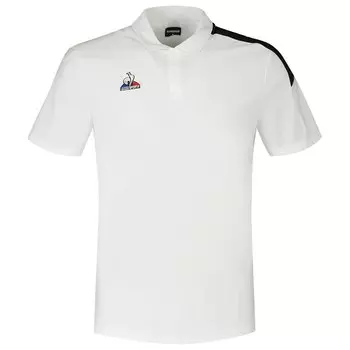 Поло с коротким рукавом Le Coq Sportif Presentation Bicolore N°1, черный