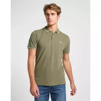 Поло с коротким рукавом Lee Pique, зеленый