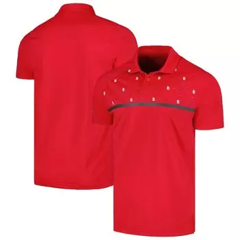 Поло с коротким рукавом Levelwear St Louis Cardinals, красный