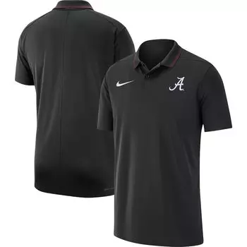 Поло с коротким рукавом Nike Alabama Crimson Tide, черный
