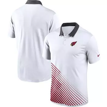 Поло с коротким рукавом Nike Arizona Cardinals, белый