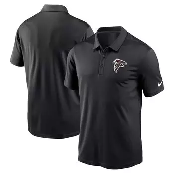 Поло с коротким рукавом Nike Atlanta Falcons, черный